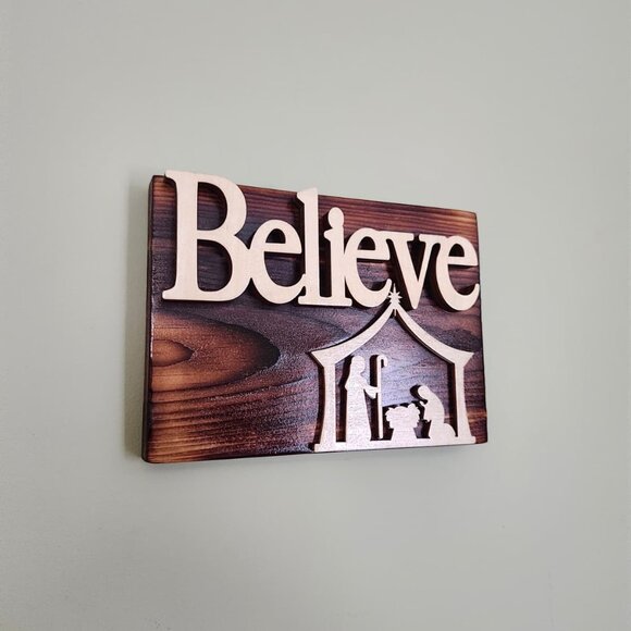 Christmas Wooden Wall Decor Sign - Picture 6 of 6